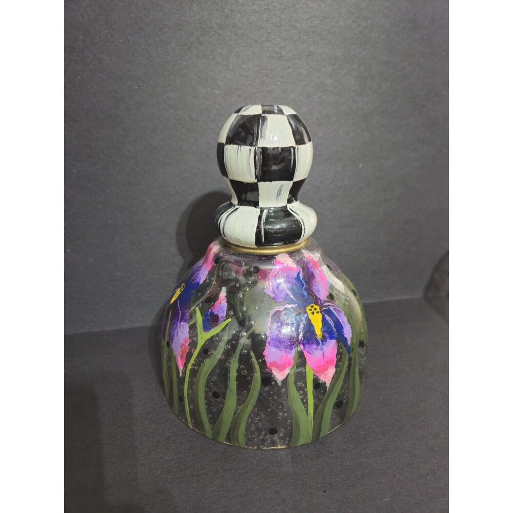 My Own Checkerboard 9" Inspired Hand-Painted Glass Pendant Hanging Shade